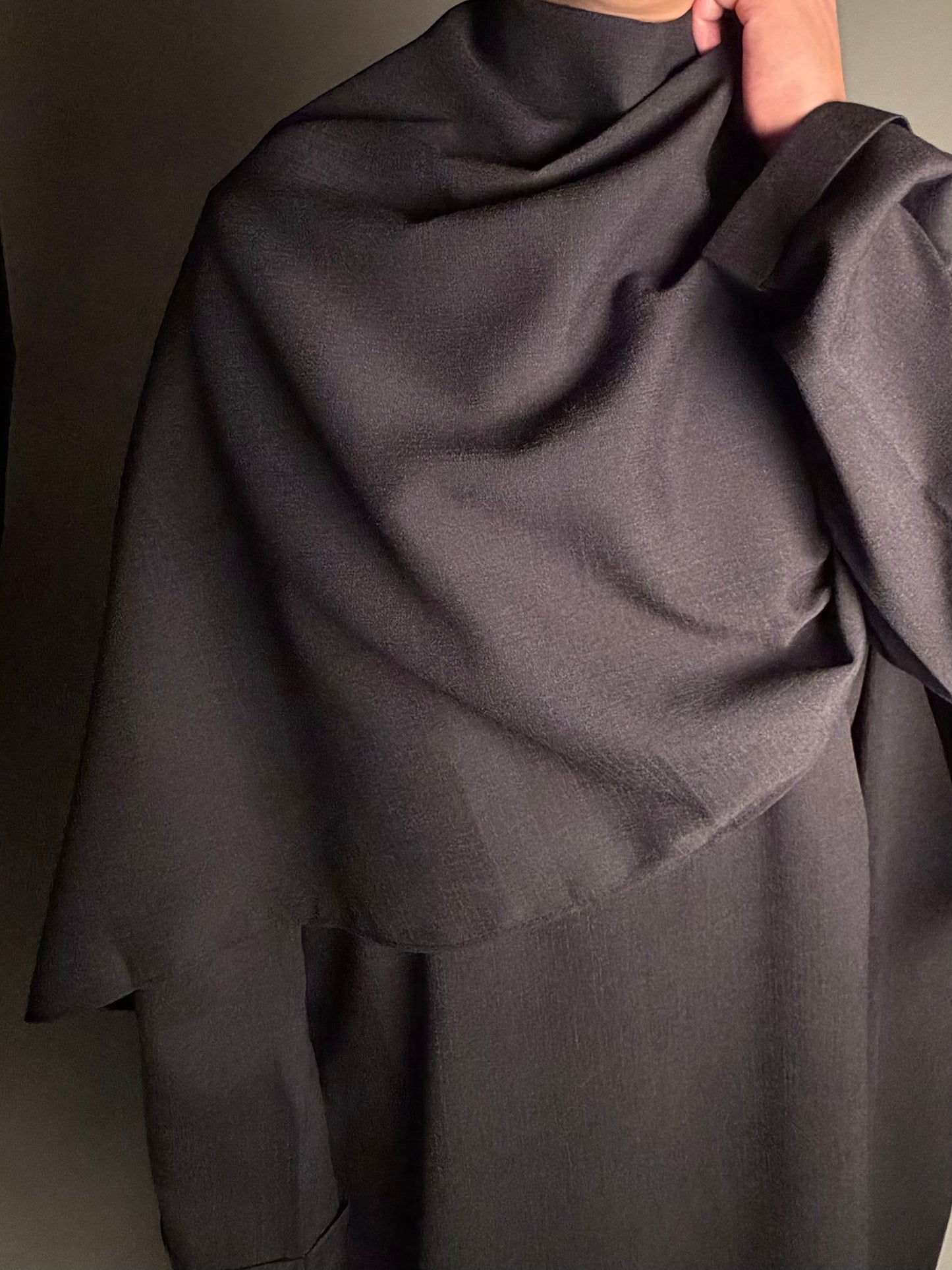 Black cape style abaya