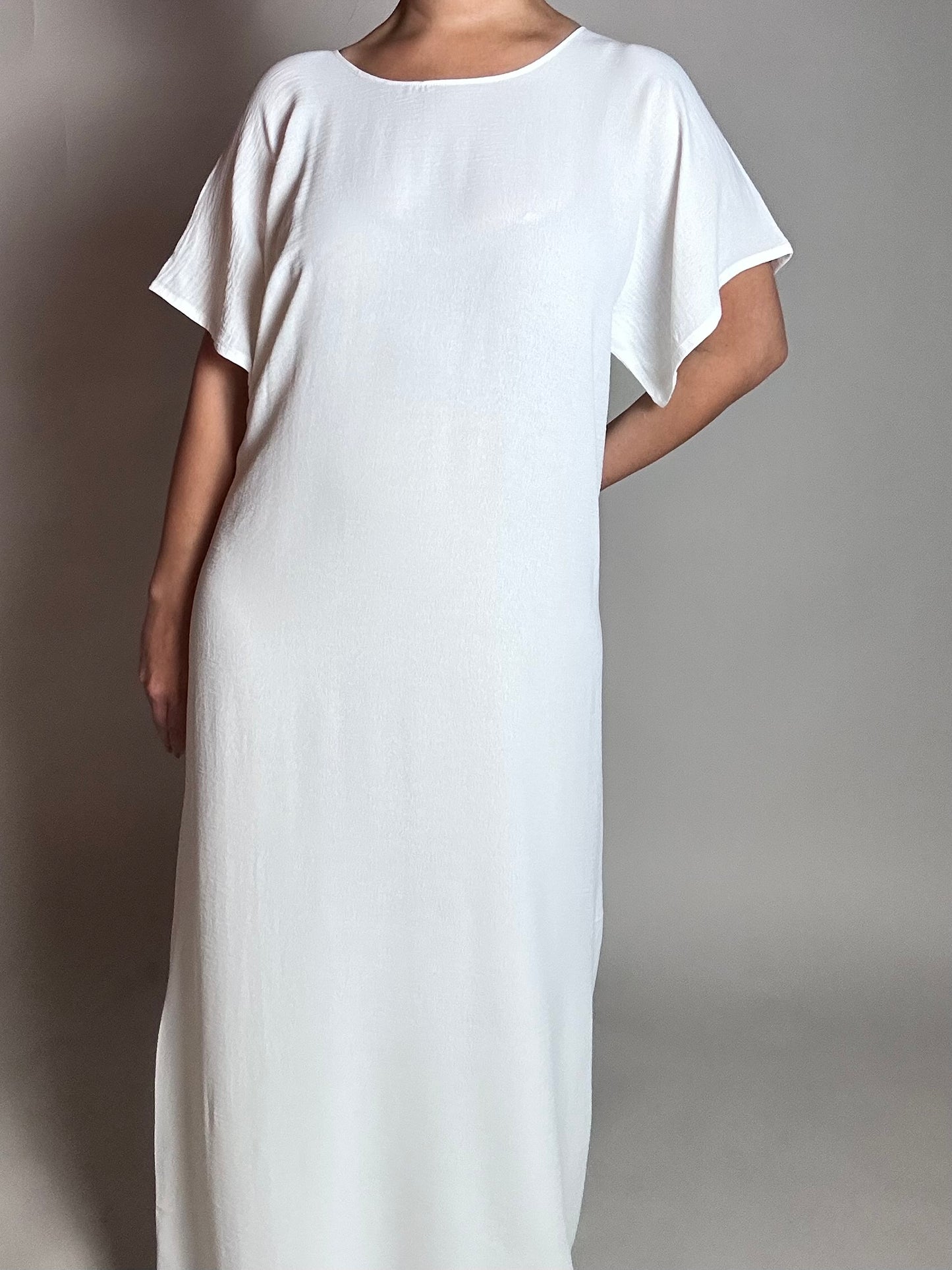 White inner slip dress