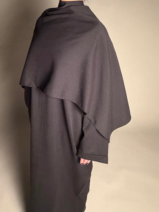 Black cape style abaya